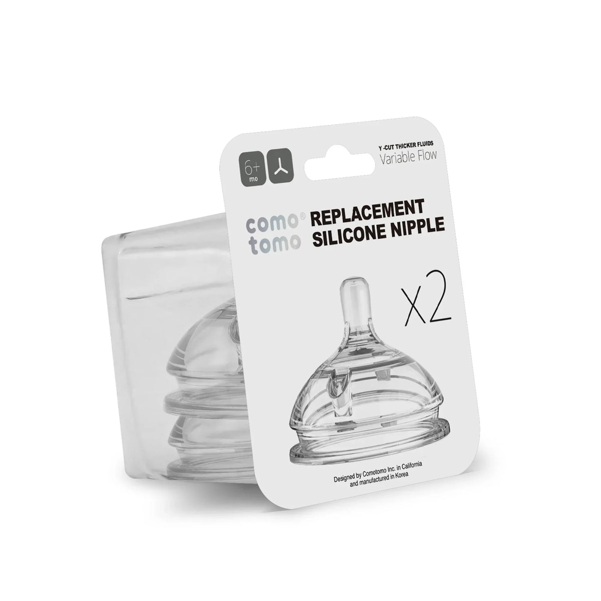 Pack de 2 Tetinas para Mamaderas Comotomo | Comotomo