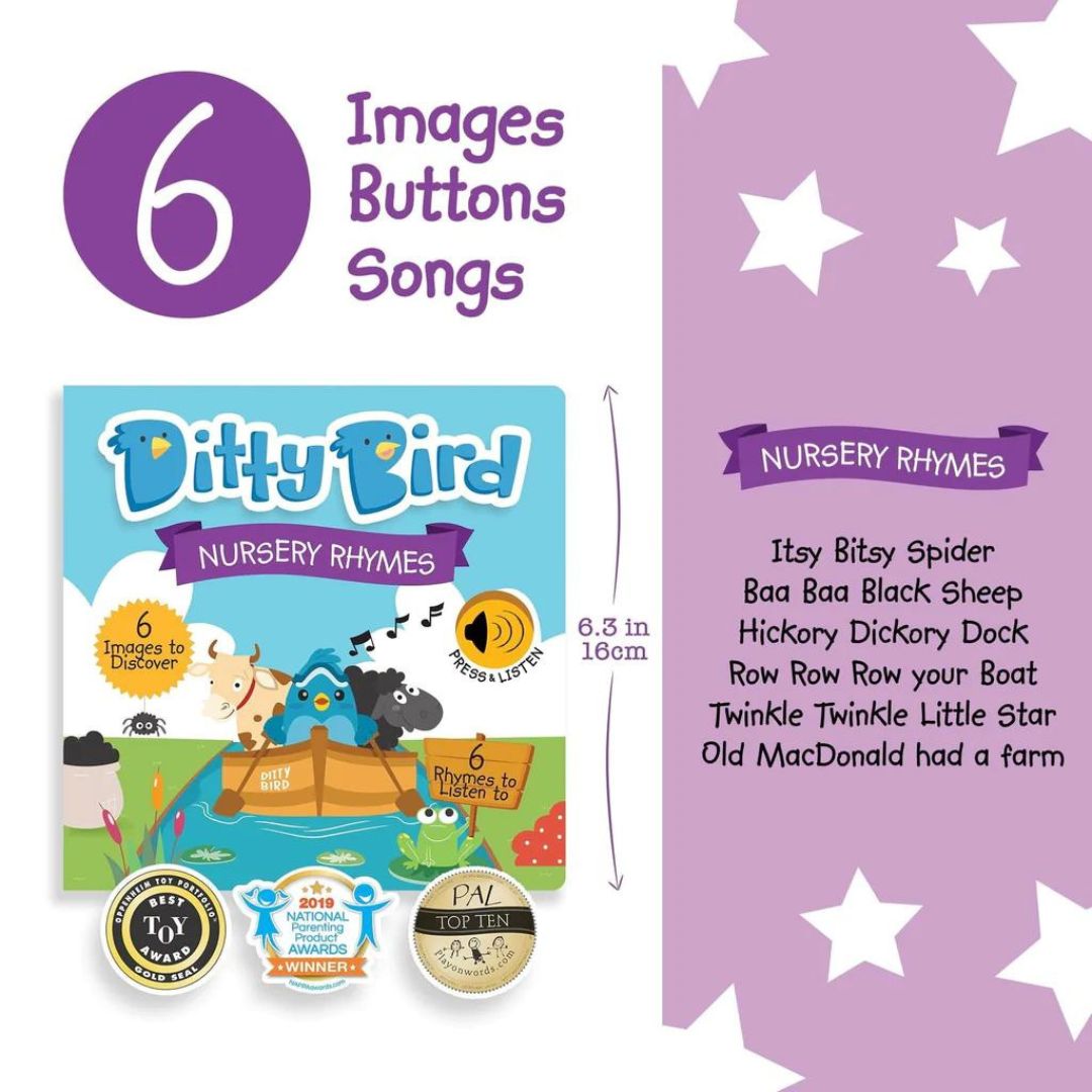 Libro Interactivo Musical - Nursery Rhymes | Ditty Bird