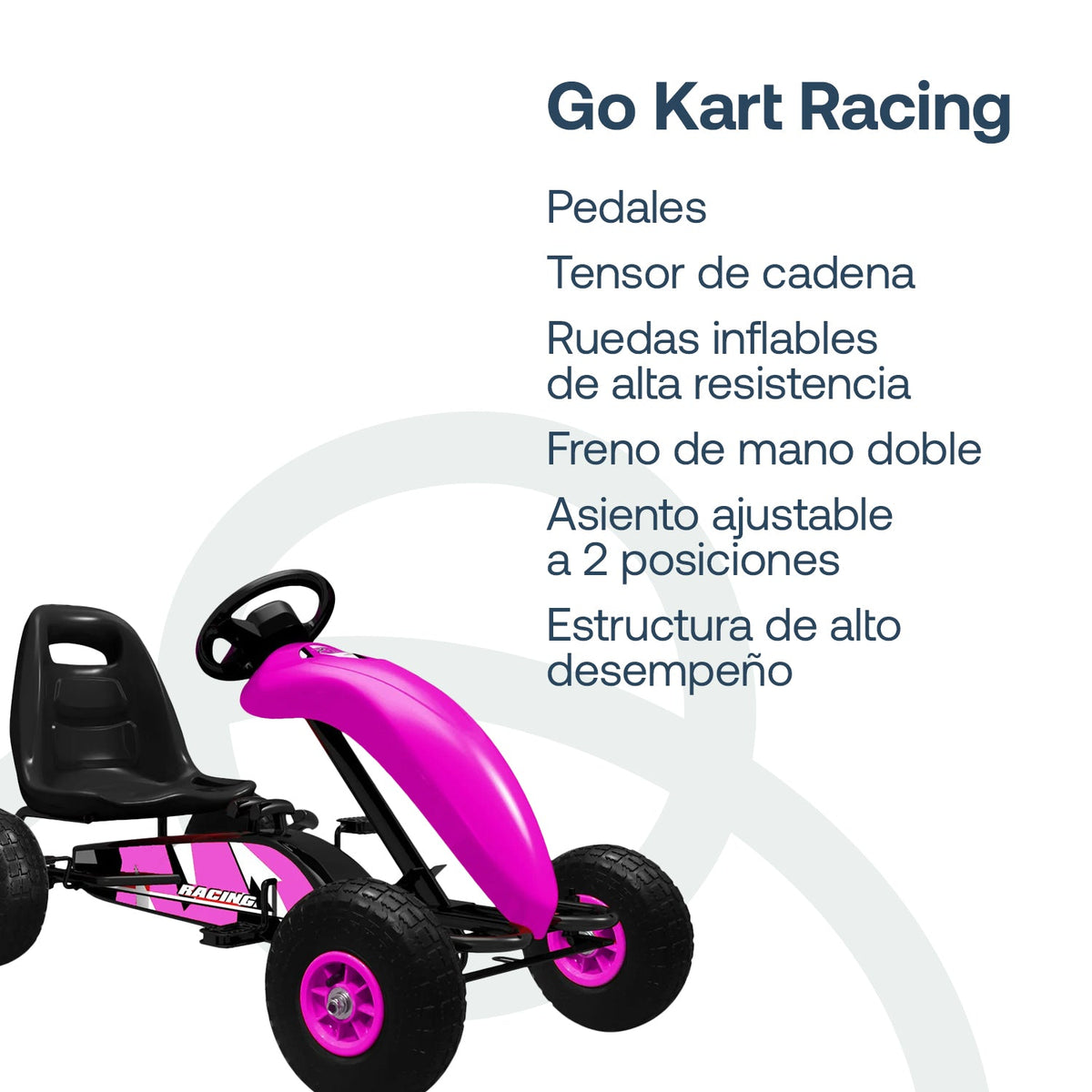 Go Kart a Pedales - Rosado | Bebesit