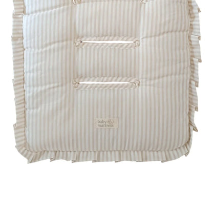 Protector Acolchado para Coche - Beige con Rayas | Baby Mattress
