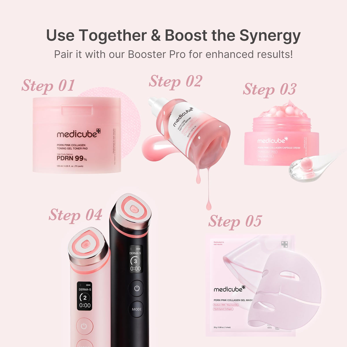 MEDICUBE PDRN Glass Skin Booster Set
