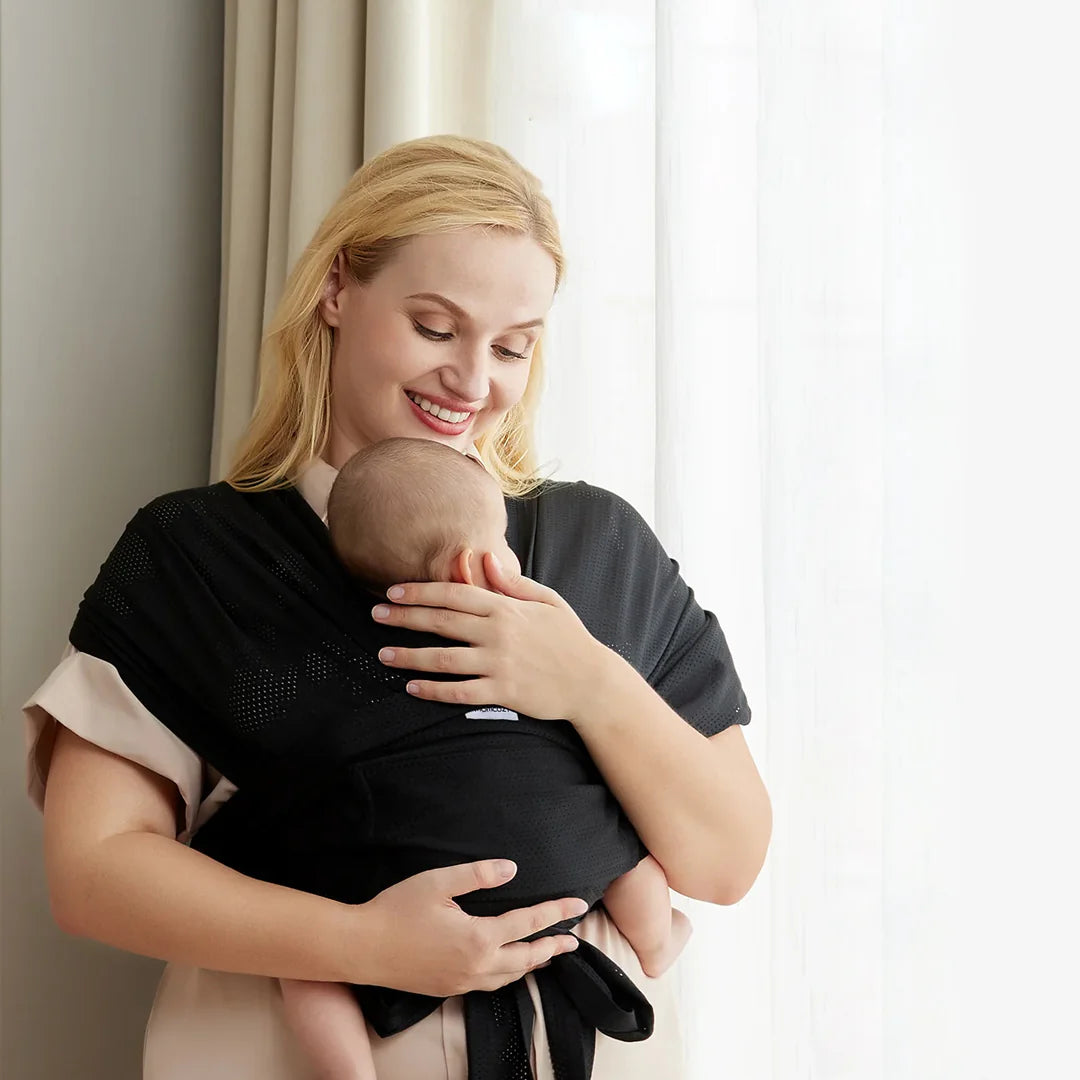 Portabebé Fular - Negro | MomCozy