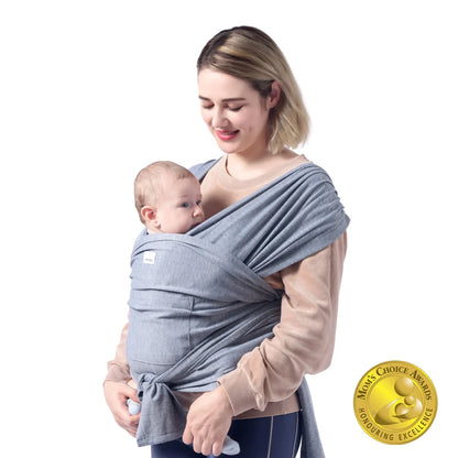 Portabebé Fular - Gris | MomCozy
