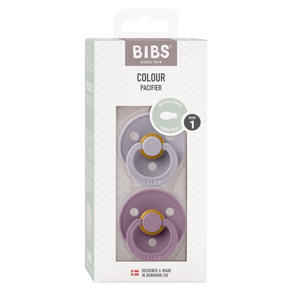 Pack de 2 Chupetes - Fossil Grey & Mauve | BIBS