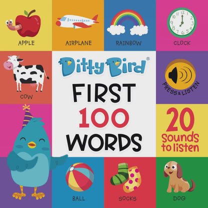 Libro Interactivo Musical - First 100 Words | Ditty Bird