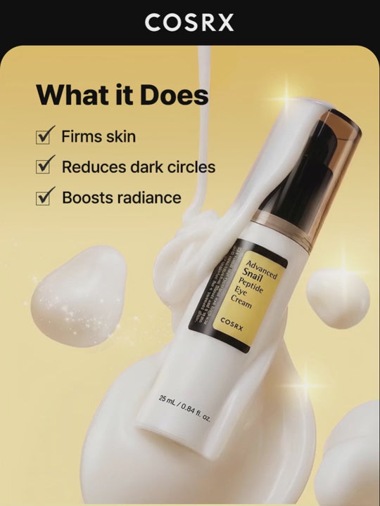 Load video: COSRX Advanced Snail Peptide Eye Cream 25ml