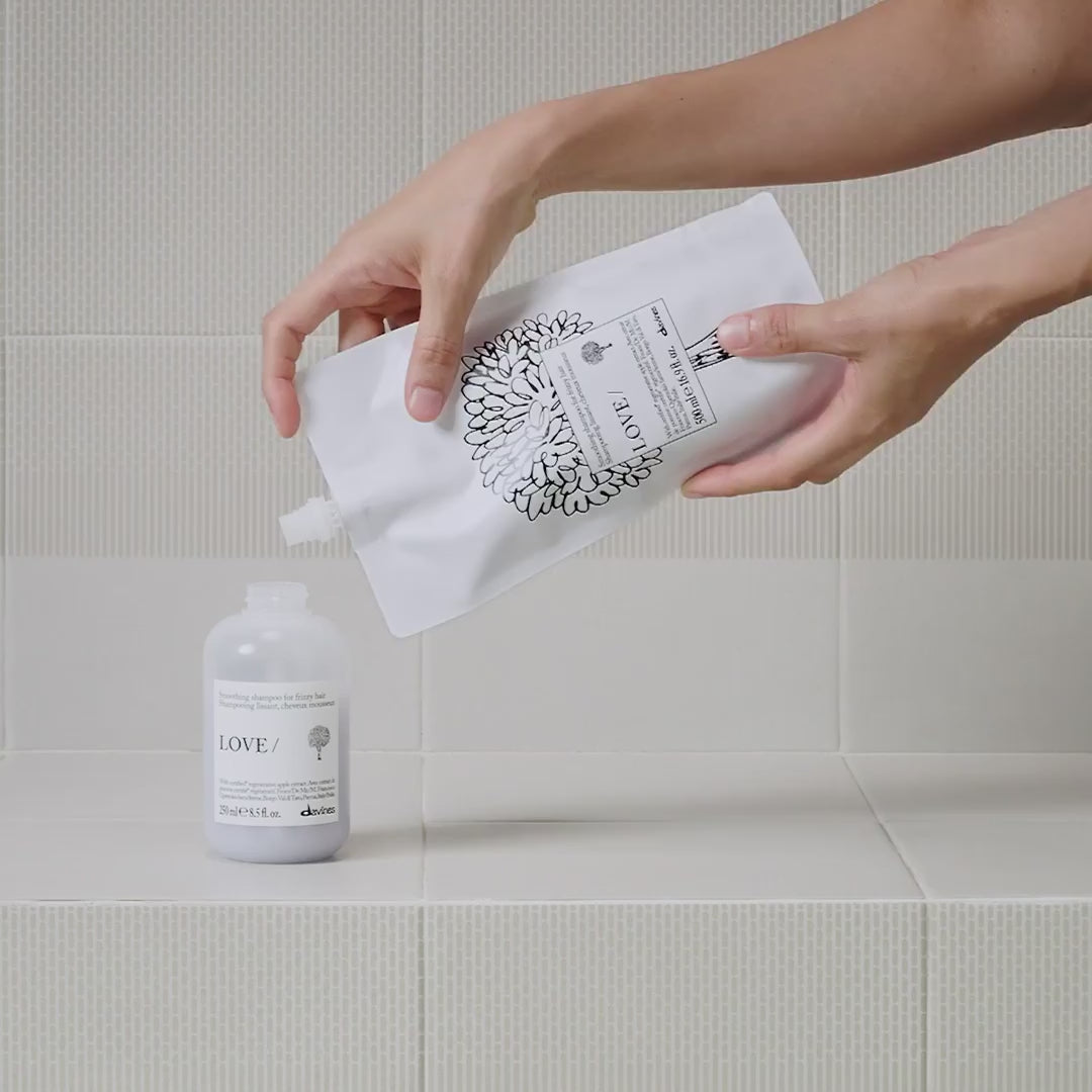 Load video: DAVINES LOVE Smoothing Shampoo