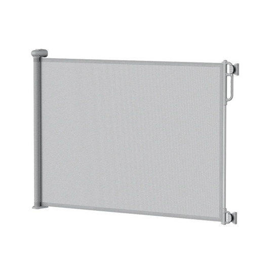 Puerta Retráctil de Seguridad para Bebés - Gris | MomCozy