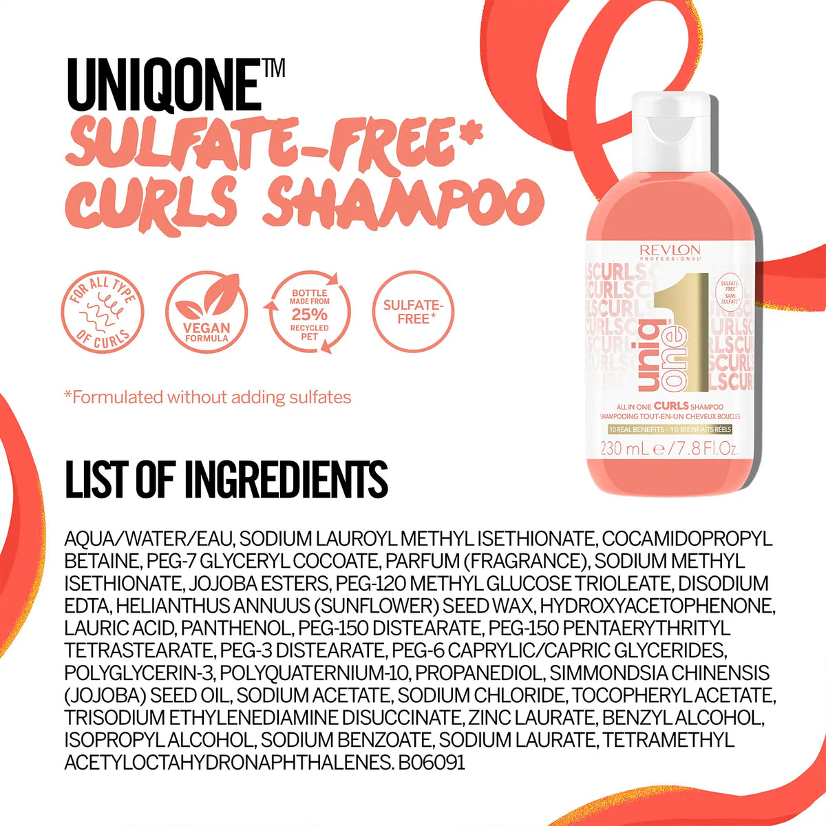 Revlon UniqOne Curls Shampoo 230ml