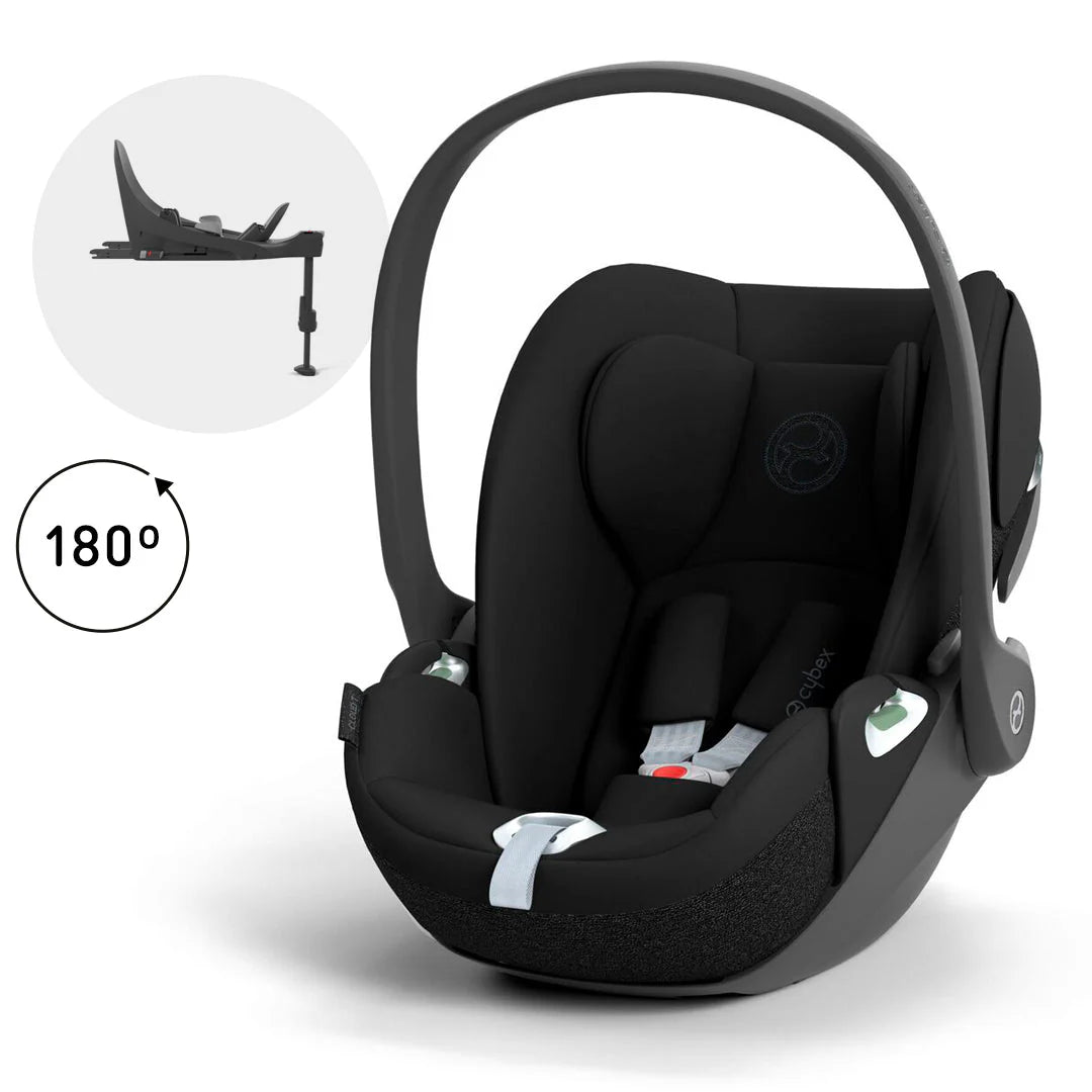 Silla Nido Cloud T + Base Giratoria T i-Size - Sepia Black | CYBEX