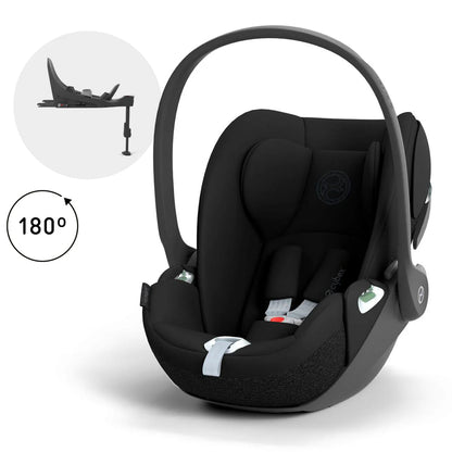 Silla Nido Cloud T + Base Giratoria T i-Size - Sepia Black | CYBEX