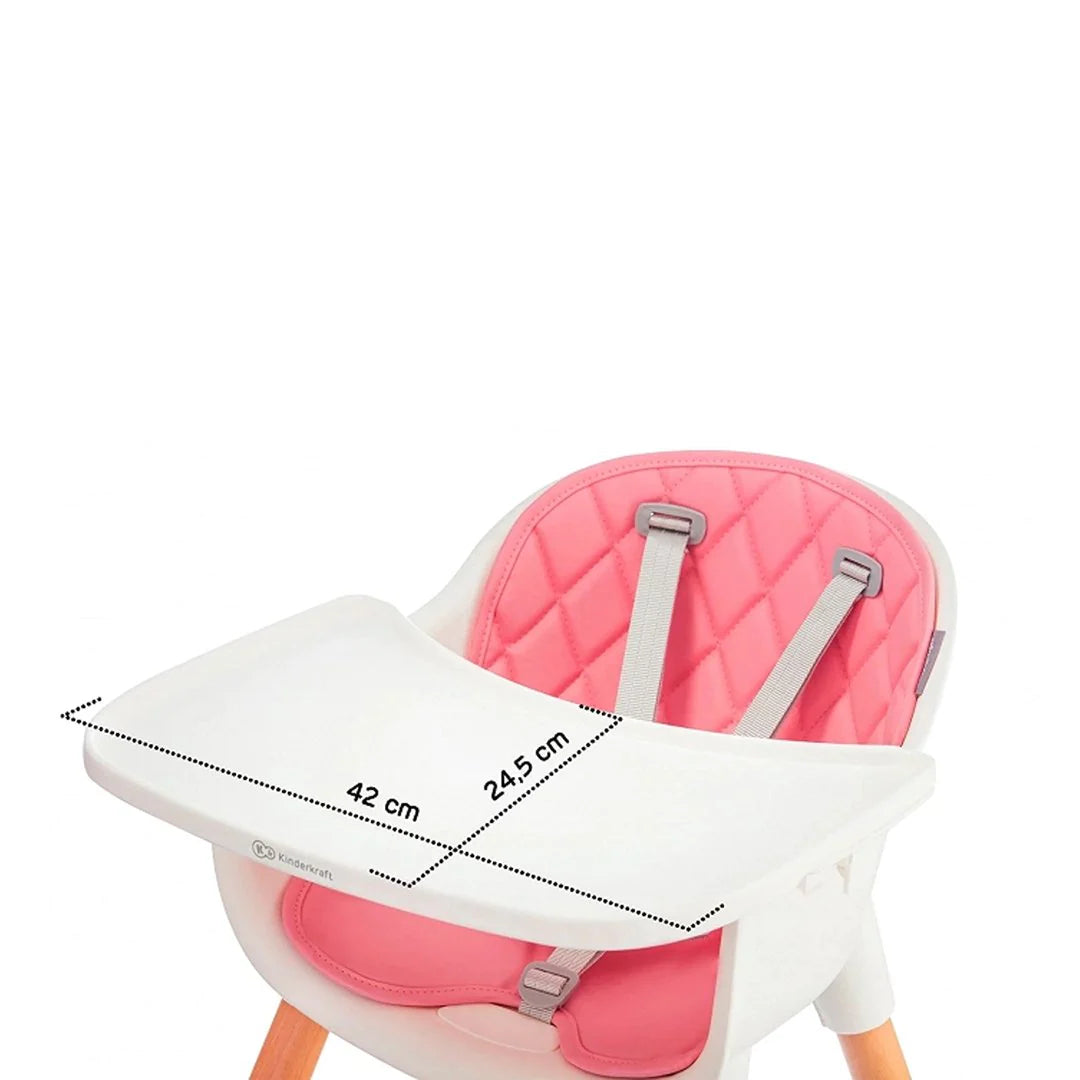 Silla de Comer Sienna - Rosada | Kinderkraft
