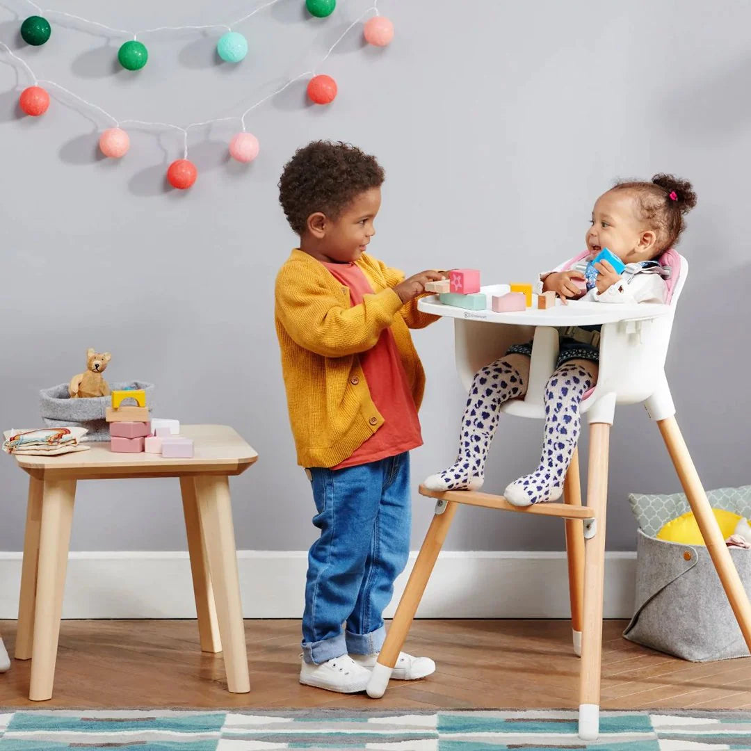 Silla de Comer Sienna - Rosada | Kinderkraft