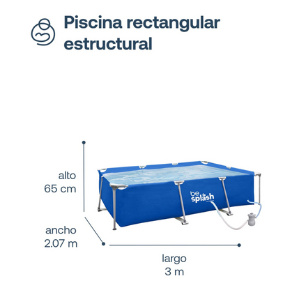 Piscina Estructural Rectangular BeSplash | Bebesit