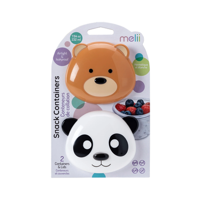 Snack Container - Panda and Bear