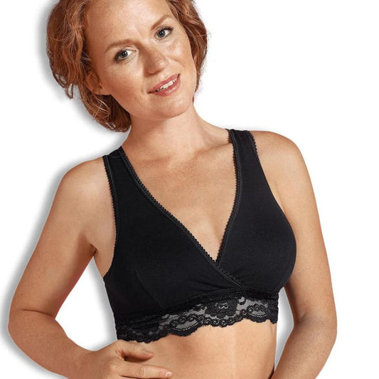 Sostén de Lactancia Estilo Cruzado - Negro | Carriwell