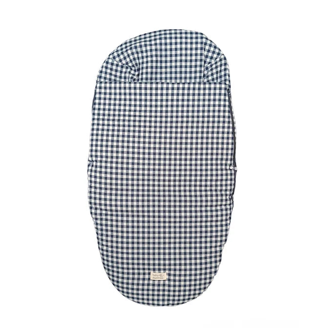 Saco para Coche - Algodón - Vichy Azul | Baby Mattress