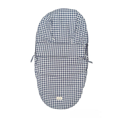 Saco para Coche - Algodón - Vichy Azul | Baby Mattress
