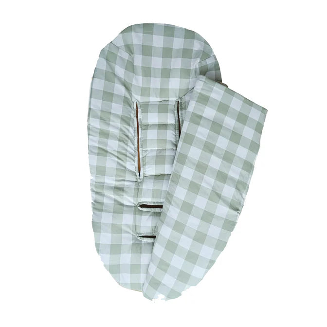 Saco para Coche - Algodón - Vichy Verde | Baby Mattress