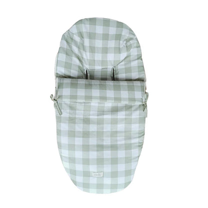 Saco para Coche - Algodón - Vichy Verde | Baby Mattress