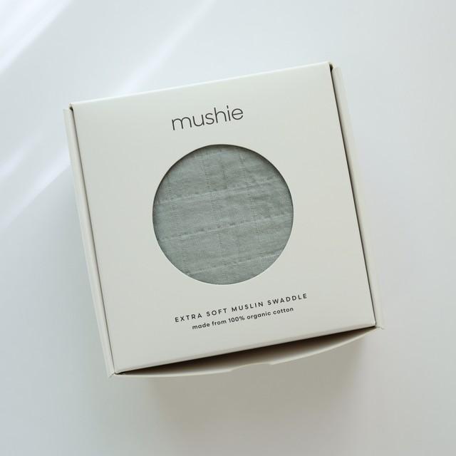 Manta Swaddle de Muselina de Algodón Orgánico - Belgian Grey | Mushie