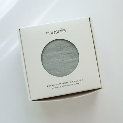 Manta Swaddle de Muselina de Algodón Orgánico - Belgian Grey | Mushie