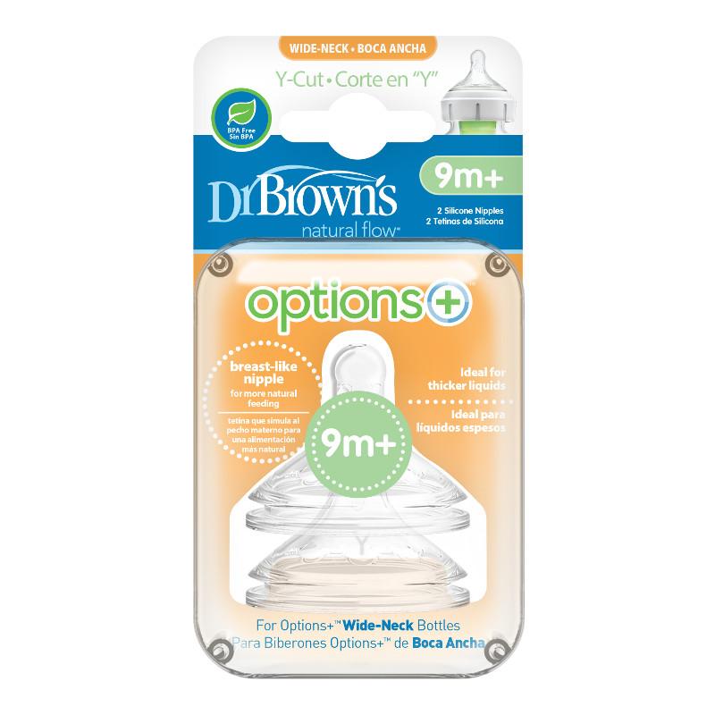 Pack de 2 Tetinas Boca Ancha | Dr. Brown's