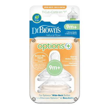 Pack de 2 Tetinas Boca Ancha | Dr. Brown's