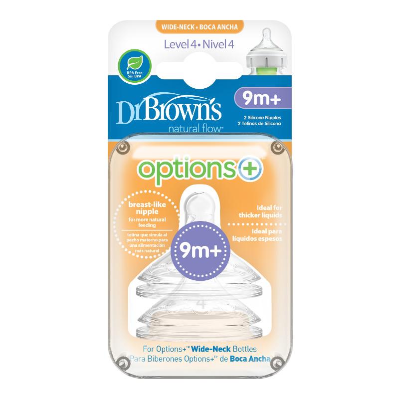 Pack de 2 Tetinas Boca Ancha | Dr. Brown's
