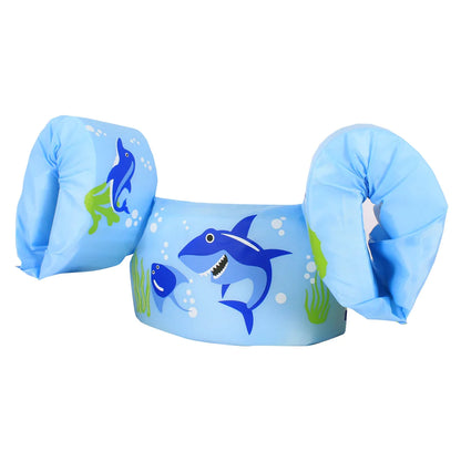Flotador con Alitas Tiburón Celeste | Green Dolphin