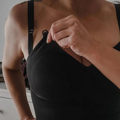 Top Reductor sin Costuras de Lactancia - Negro | Carriwell