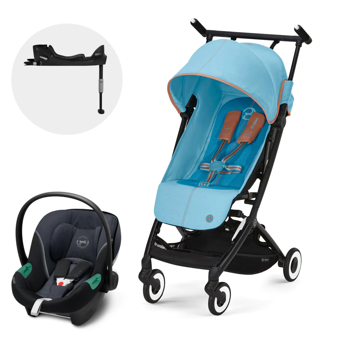 Travel System: Coche Libelle + Silla Aton S2 + Base - Beach Blue | CYBEX