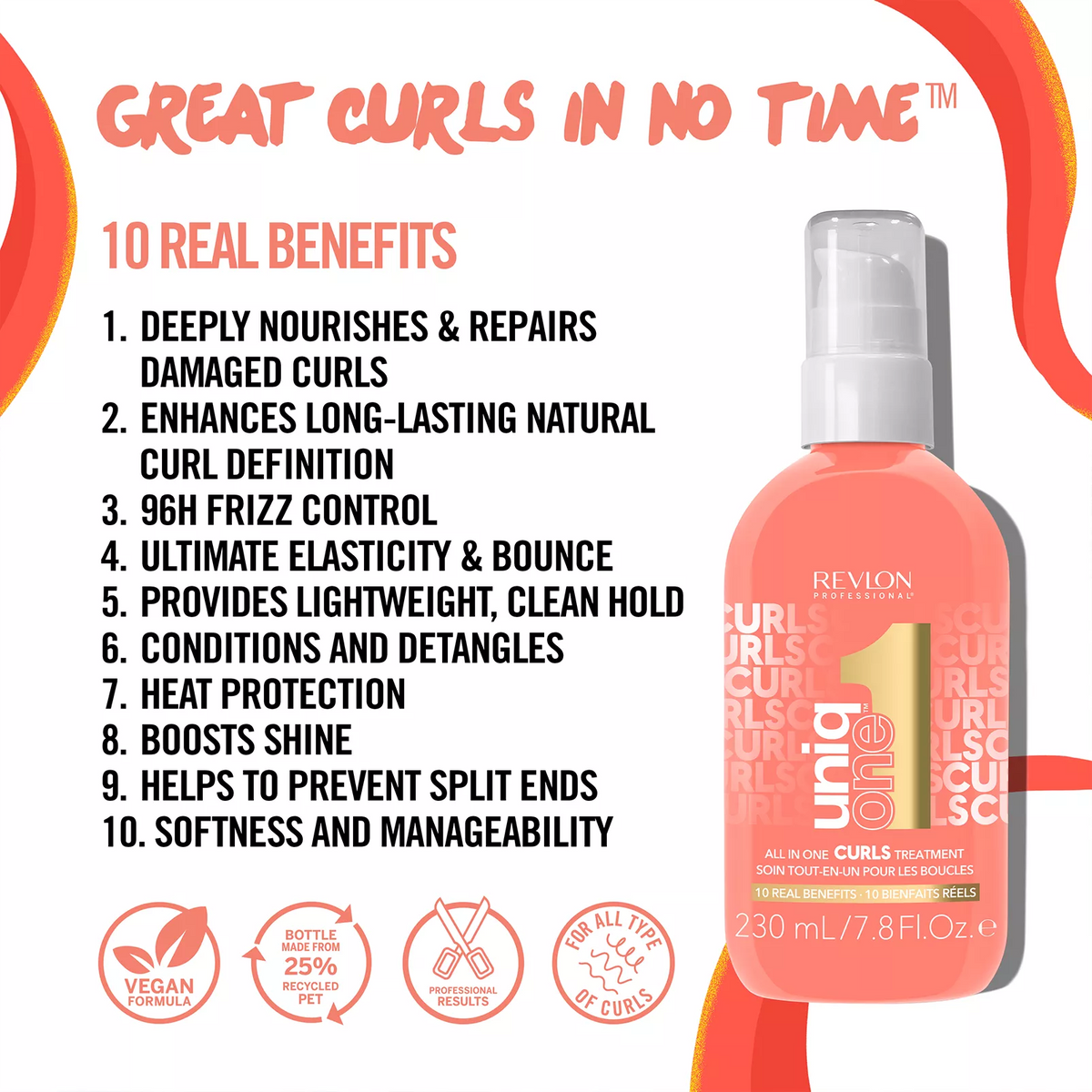 Revlon UniqOne Curls Treatment 230ml