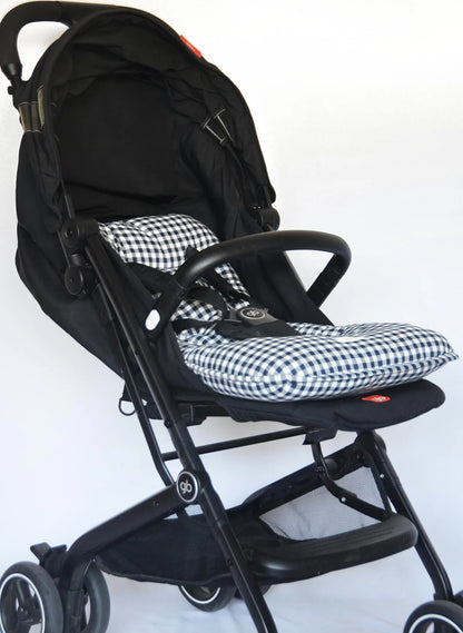 Cojín para Coche - Algodón - Vichy Azul | Baby Mattress