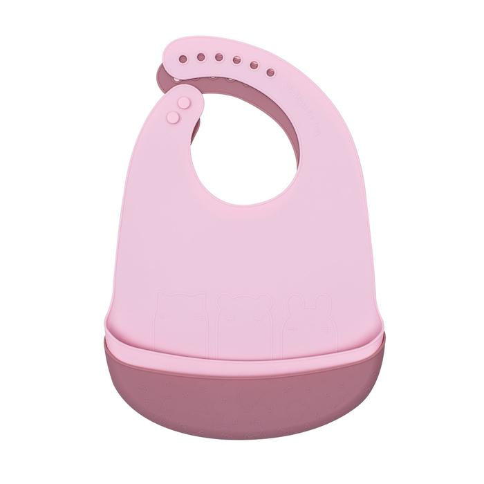 Set de Baberos de Silicona Rosa Pastel y Rosa Viejo We Might Be Tiny (6970472890551)