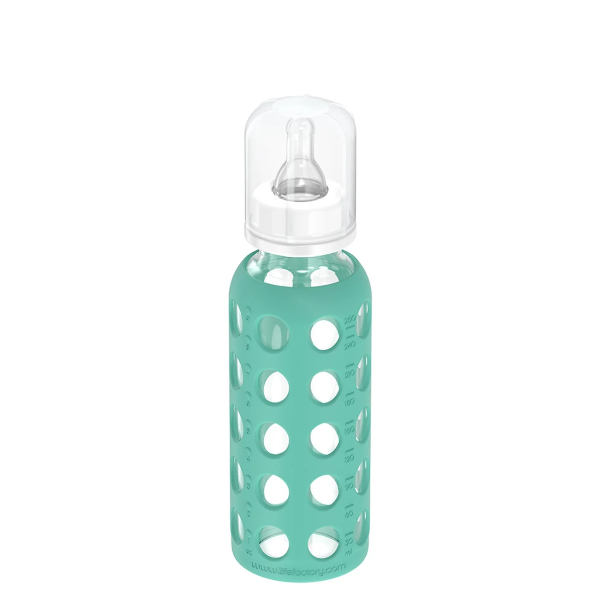 Mamadera de Vidrio con Funda de Silicona 250 ml | LifeFactory
