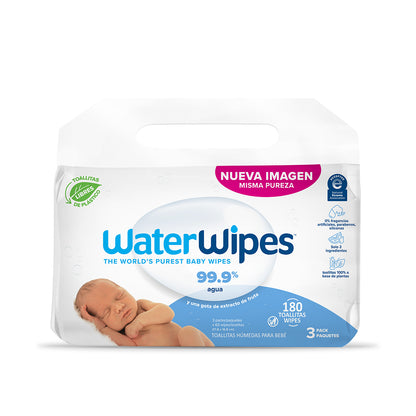 Pack 3 Toallitas Humedas Water Wipes | WaterWipes