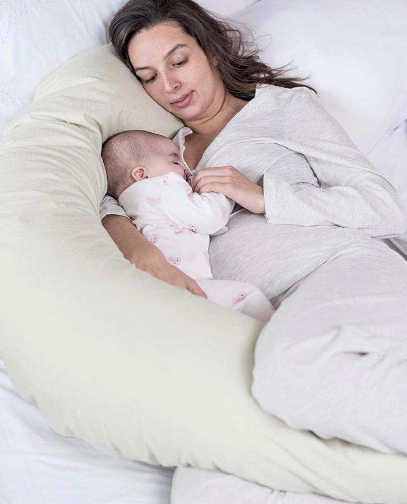 Cojín Maternal Multifuncional Blanco Estrellas Beige (7588640227578) (7588647960826)
