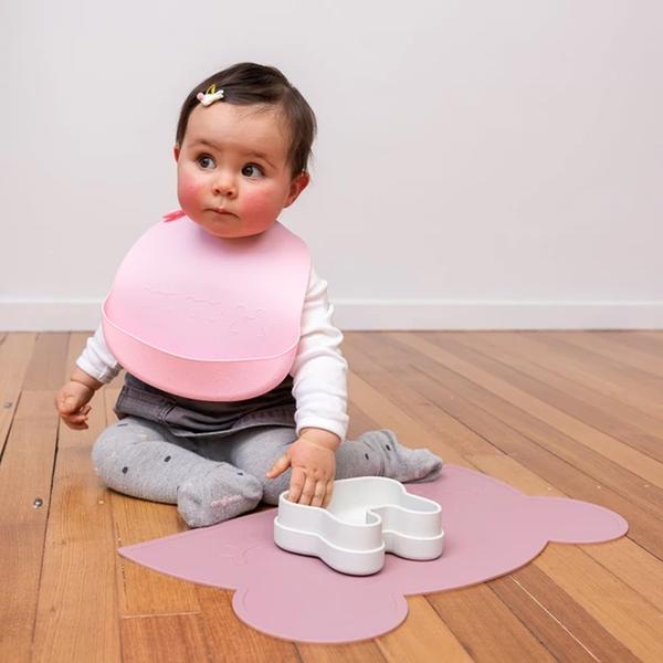 Set de Baberos de Silicona Rosa Pastel y Rosa Viejo We Might Be Tiny (6970472890551)
