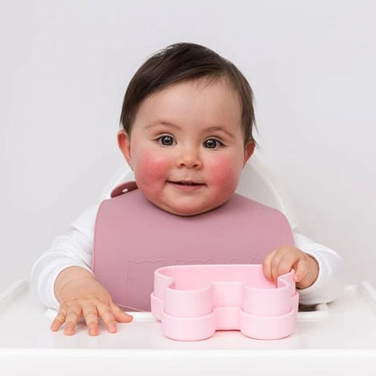 Set de Baberos de Silicona Rosa Pastel y Rosa Viejo We Might Be Tiny (6970472890551)