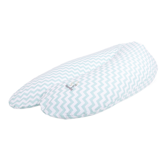 Cojín Maternal Multifuncional Zig Zag Turquesa (7553665204474)