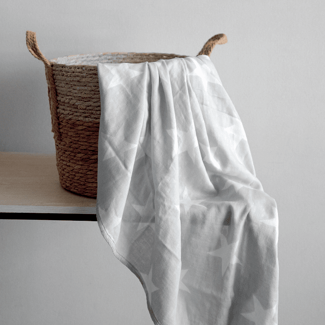 Manta Swaddle Bambú Gris (7578782859514)
