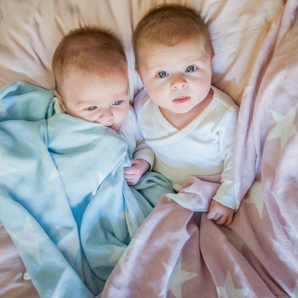 Manta Swaddle Bambú Celeste (7578666500346)
