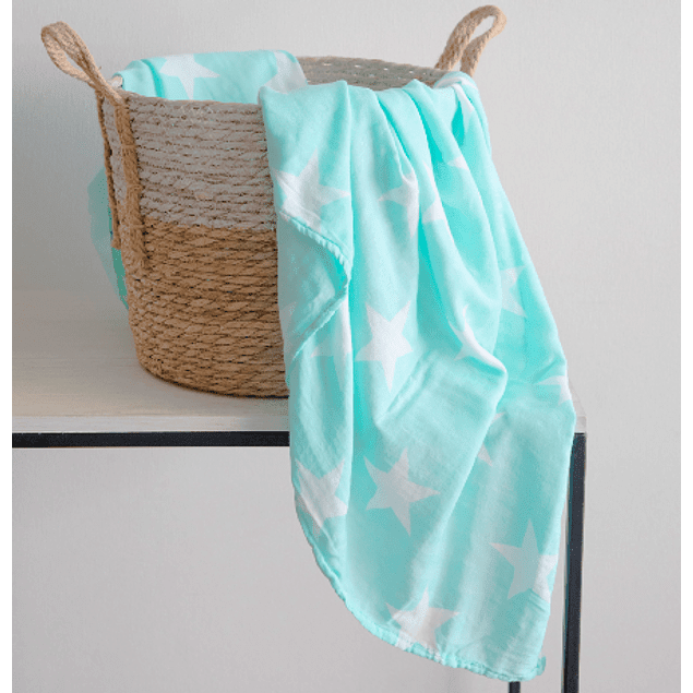 Manta Swaddle Bambú Verde (7578738524410)