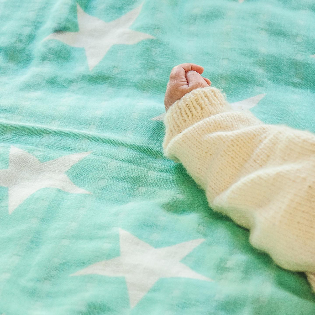 Manta Swaddle Bambú Verde (7578738524410)