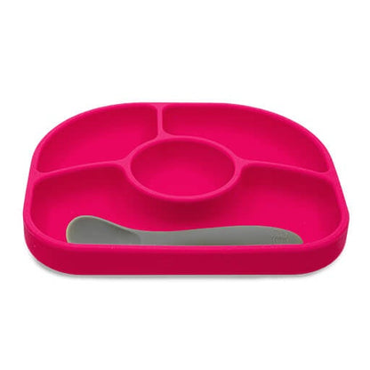 Plato Yümi con Compartimientos Rosado (7512025989370)